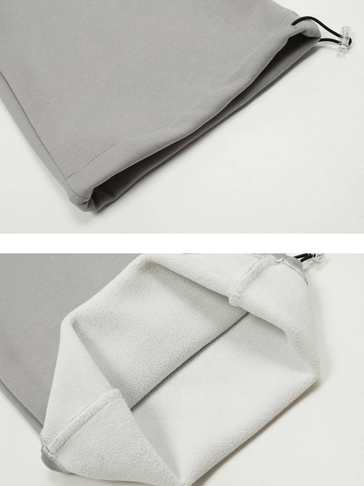 Fake Two-Piece Drawstring Sweatpants