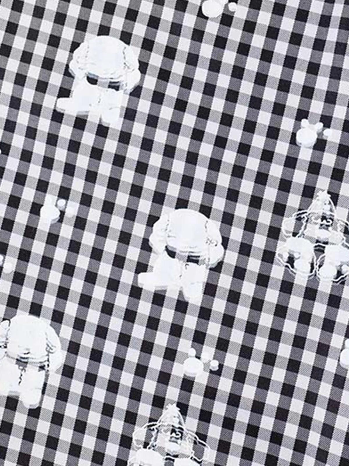 Fake Two-Piece Print Plaid Sweatpants