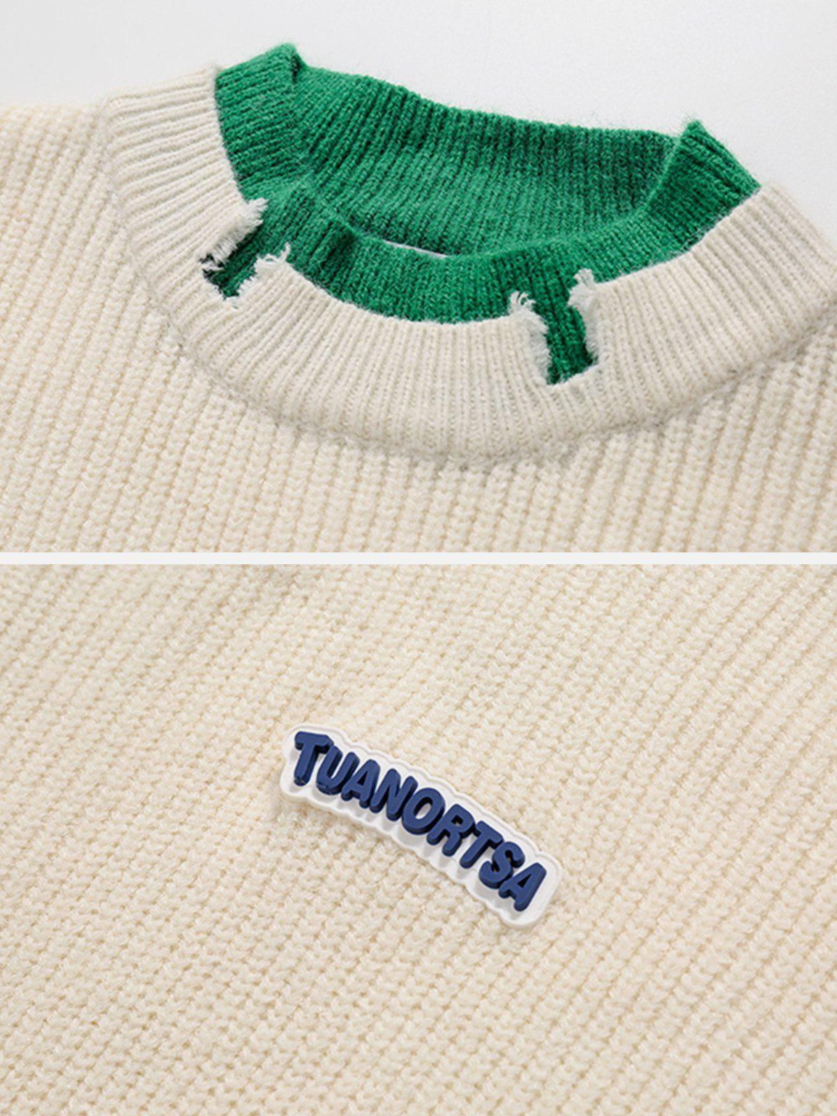 Fake Two Sweater