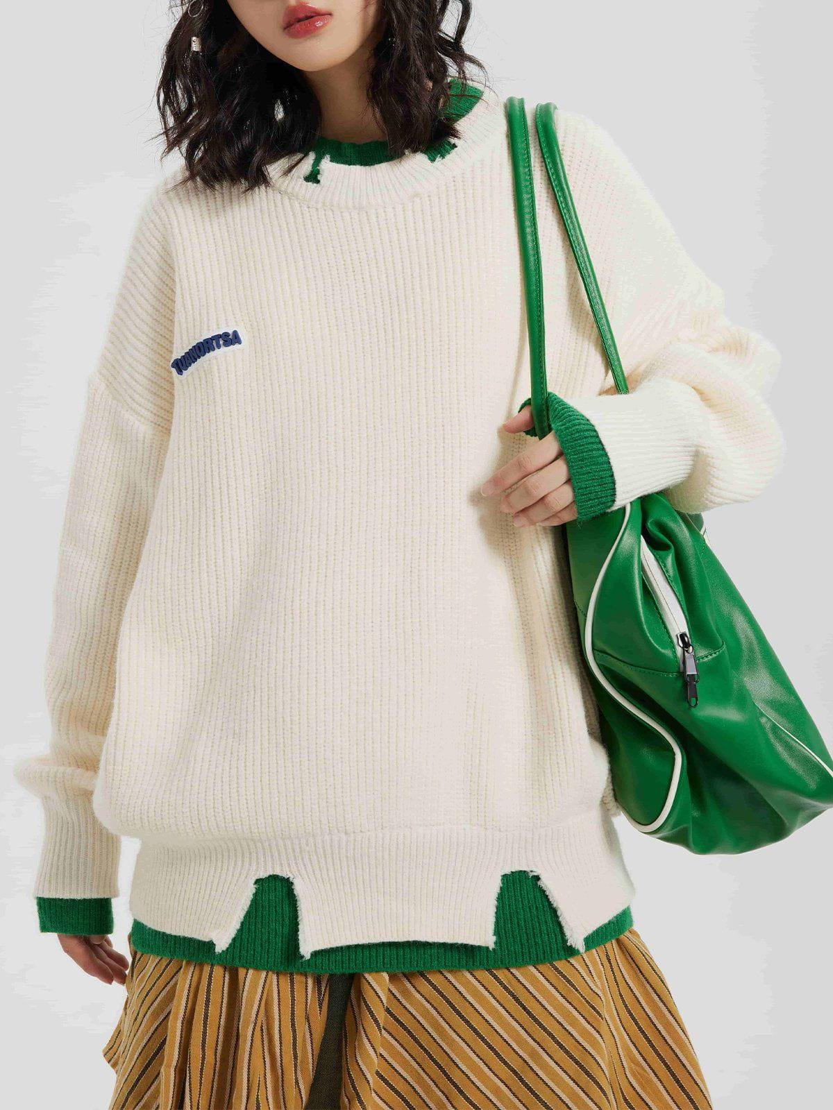 Fake Two Sweater