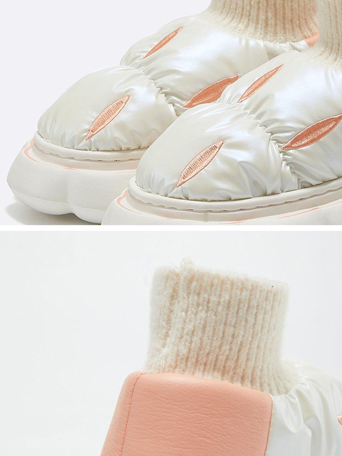 Fantastic Design Latex Cotton-Padded Shoes