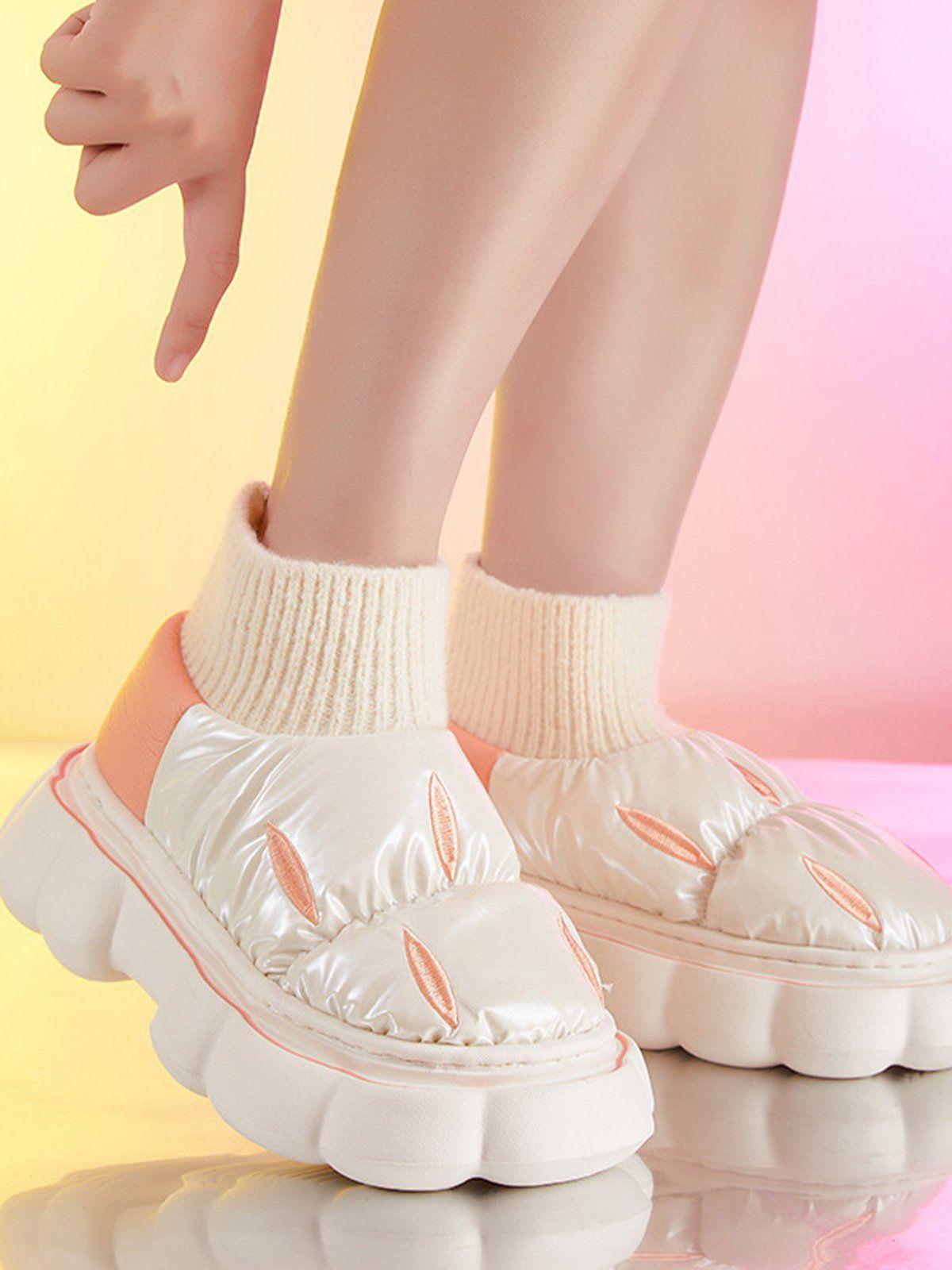 Fantastic Design Latex Cotton-Padded Shoes