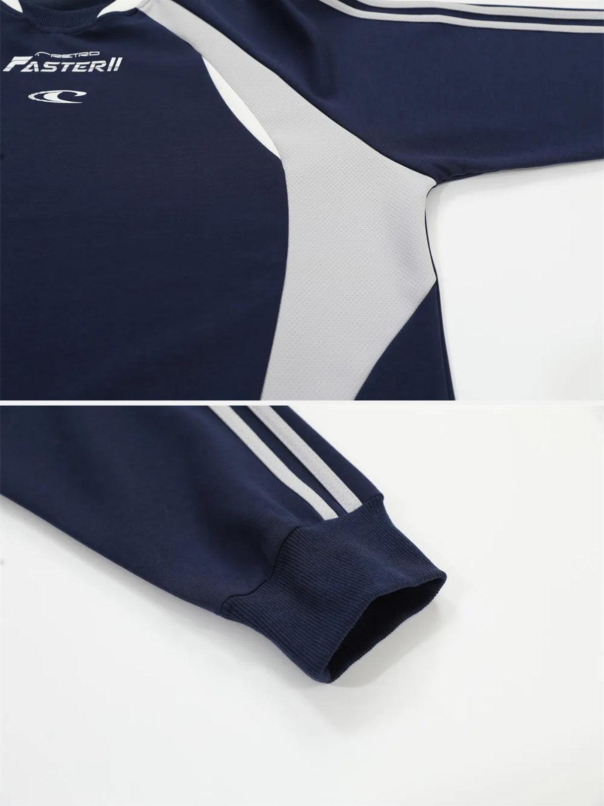 Faster Letter Print Sweatshirt