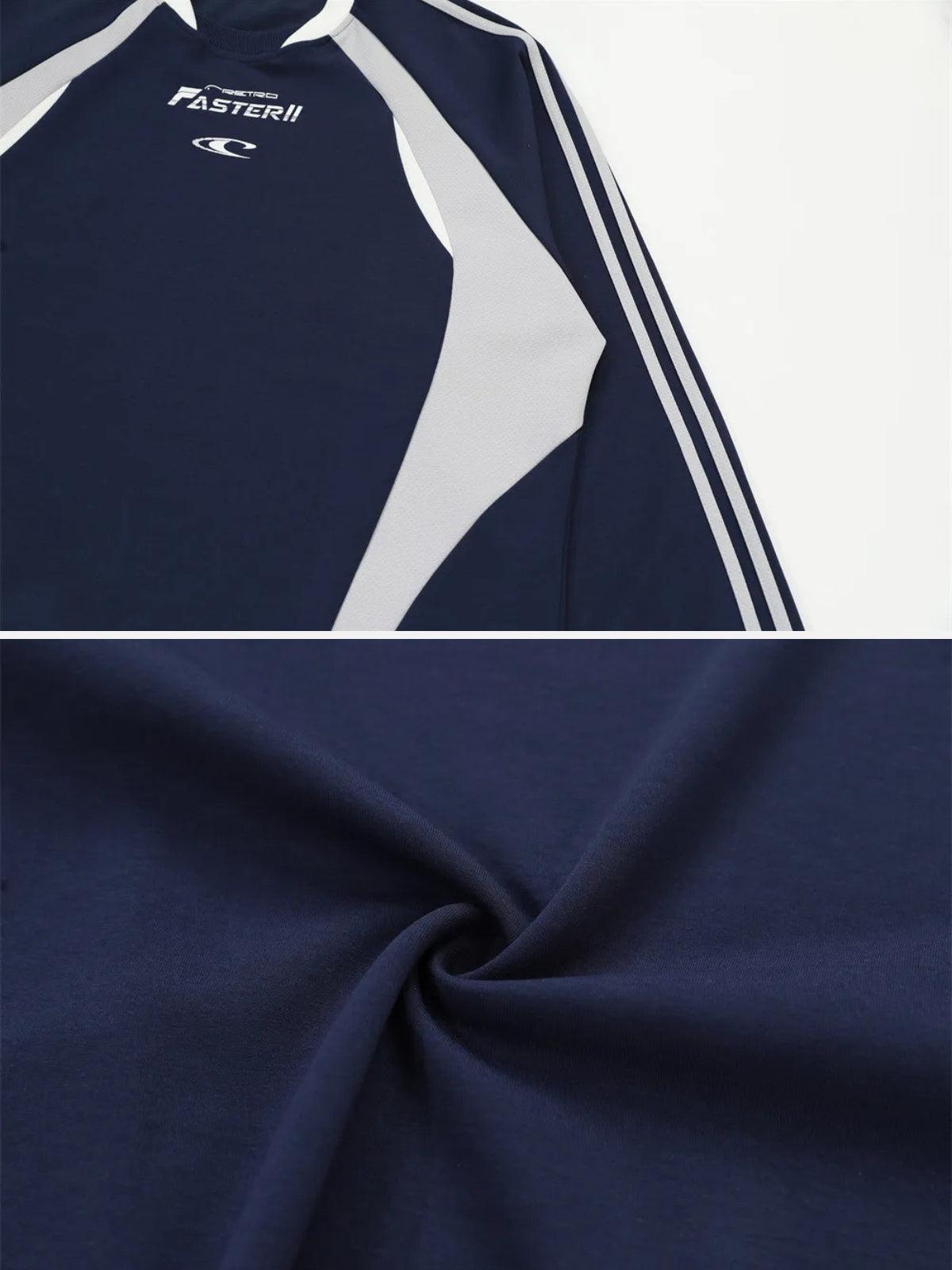 Faster Letter Print Sweatshirt