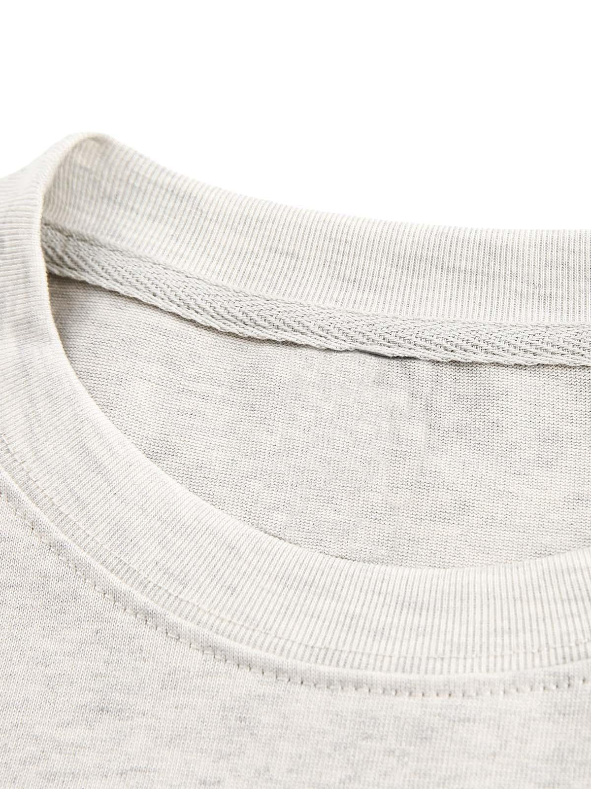 Faux Two-Piece Print Long-Sleeve T-Shirt
