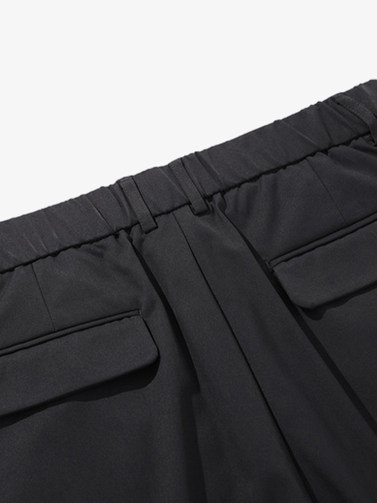 Pleated Drape Bootcut Suit Pants