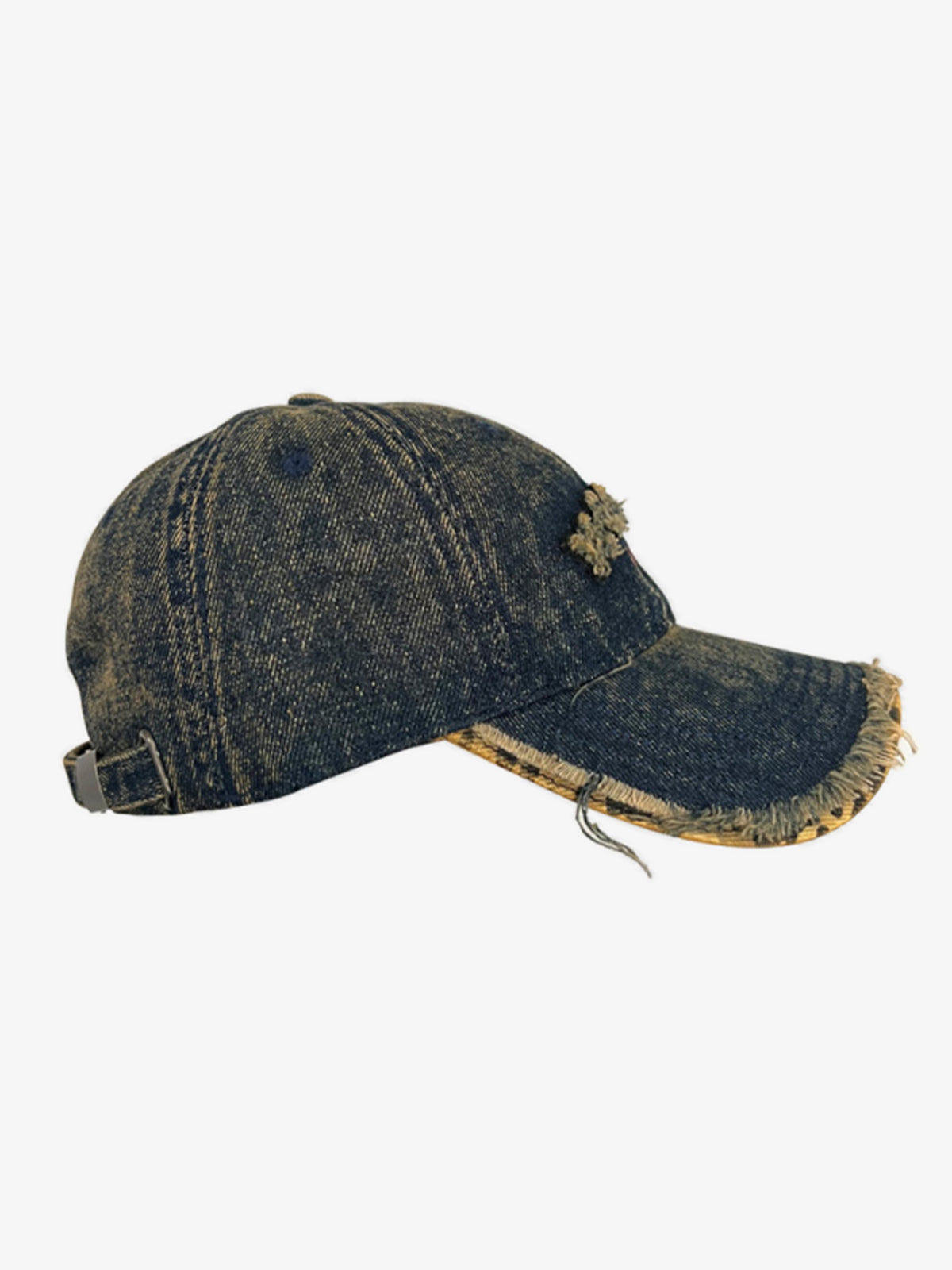 Street Washed Distressed Letter Embroidered Baseball Cap