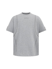Retro Quilted Design T-shirt