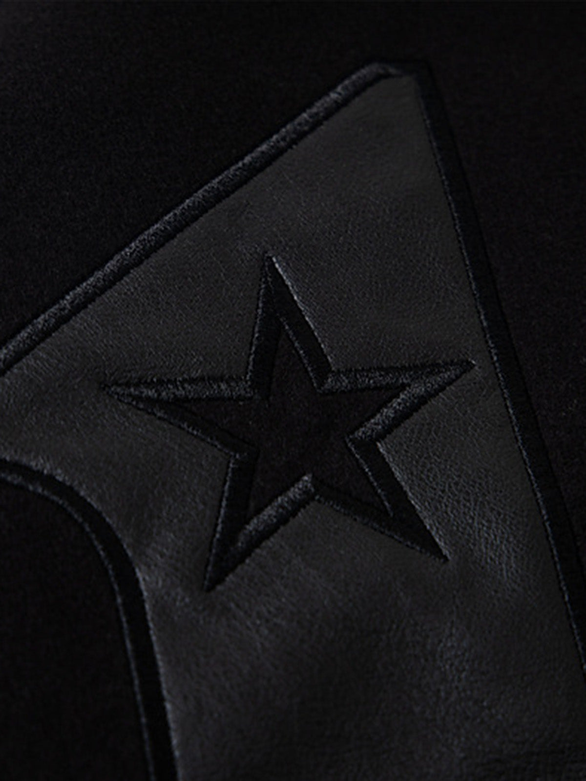 Vintage Patchwork Leather Baseball Jacket