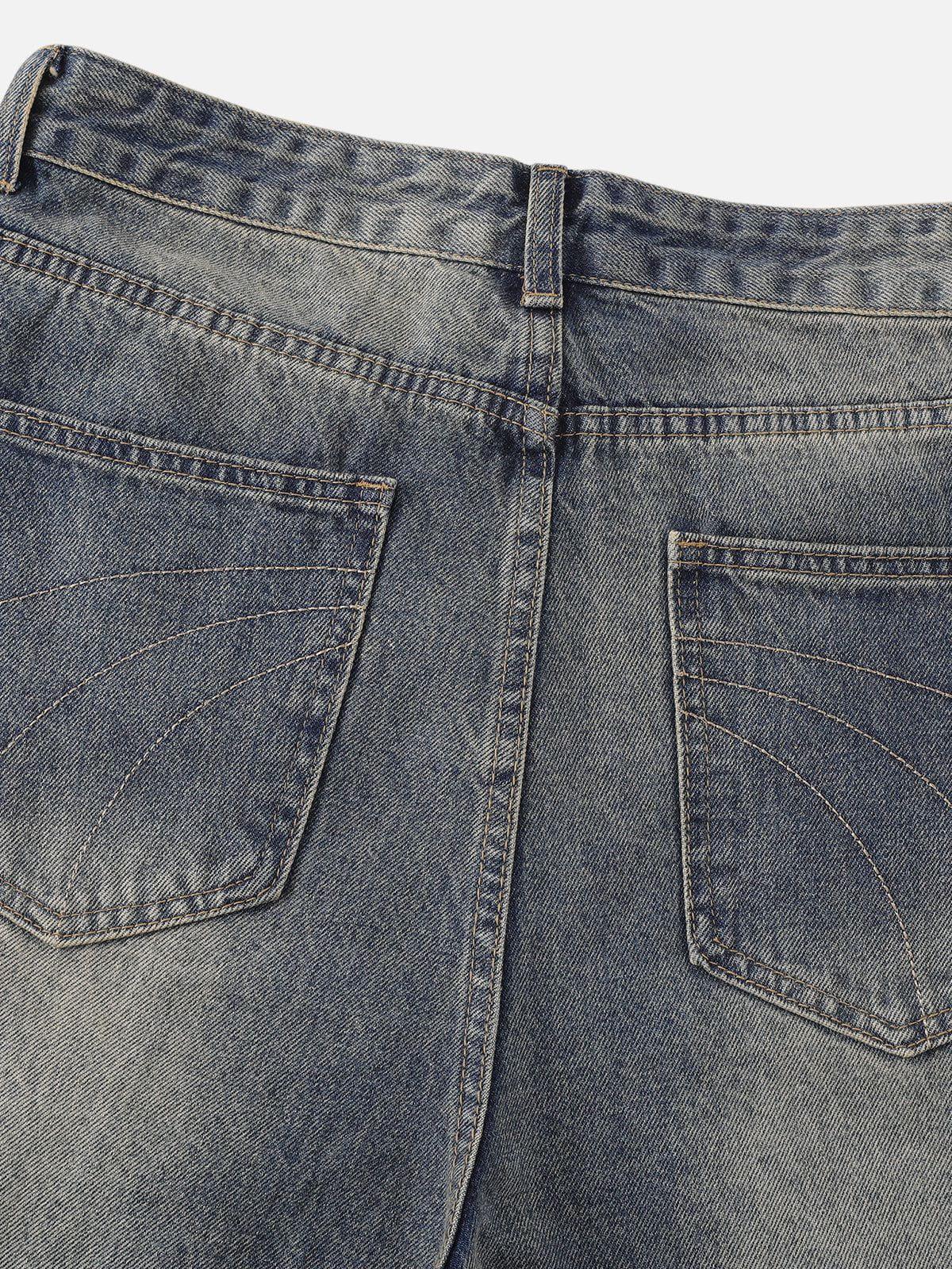 Firework Beadwork Loose Jeans