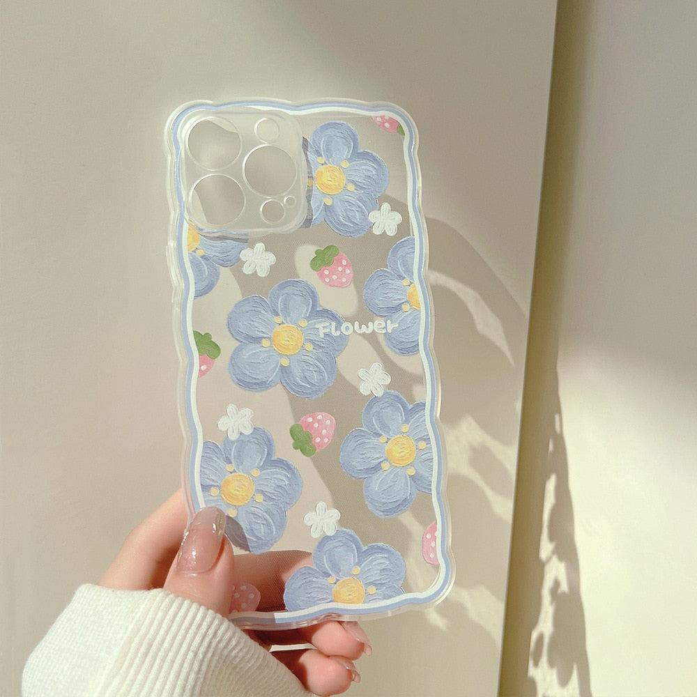Flowers & Strawberries iPhone Case