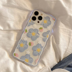 Flowers & Strawberries iPhone Case