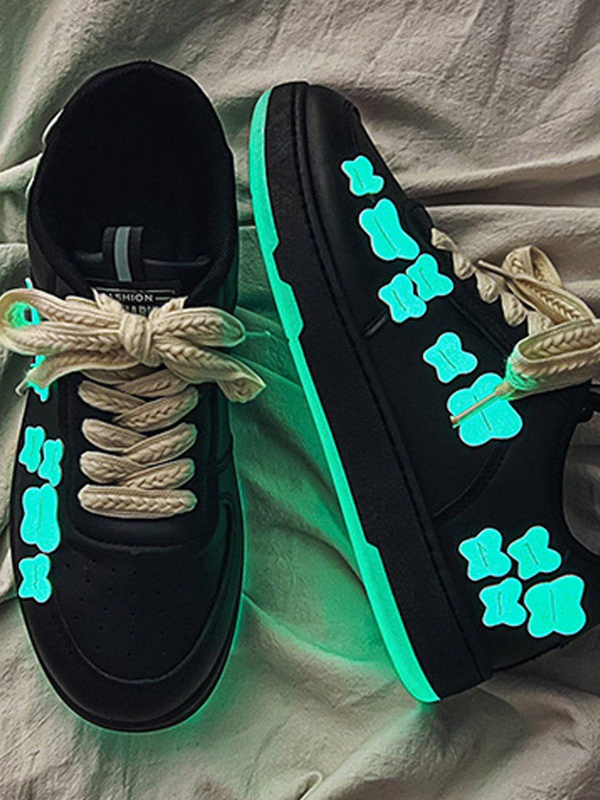 Fluorescent Butterfly Skate Shoes