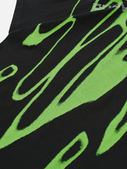 Fluorescent Irregular Printing Tee