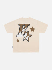Foam Printing Star Tee