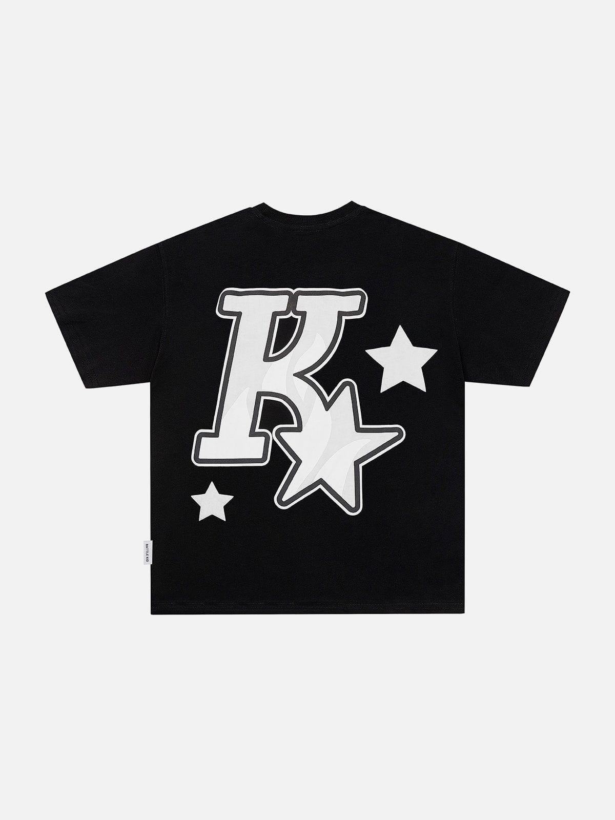 Foam Printing Star Tee