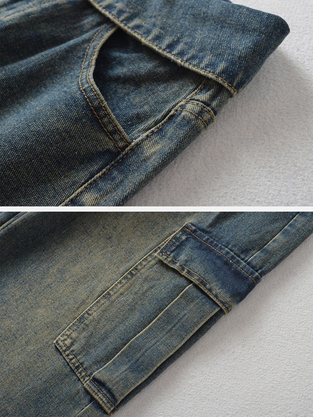 Fold-Over Cargo Jeans