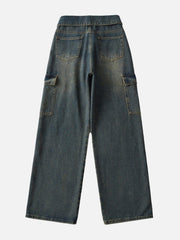 Fold-Over Cargo Jeans