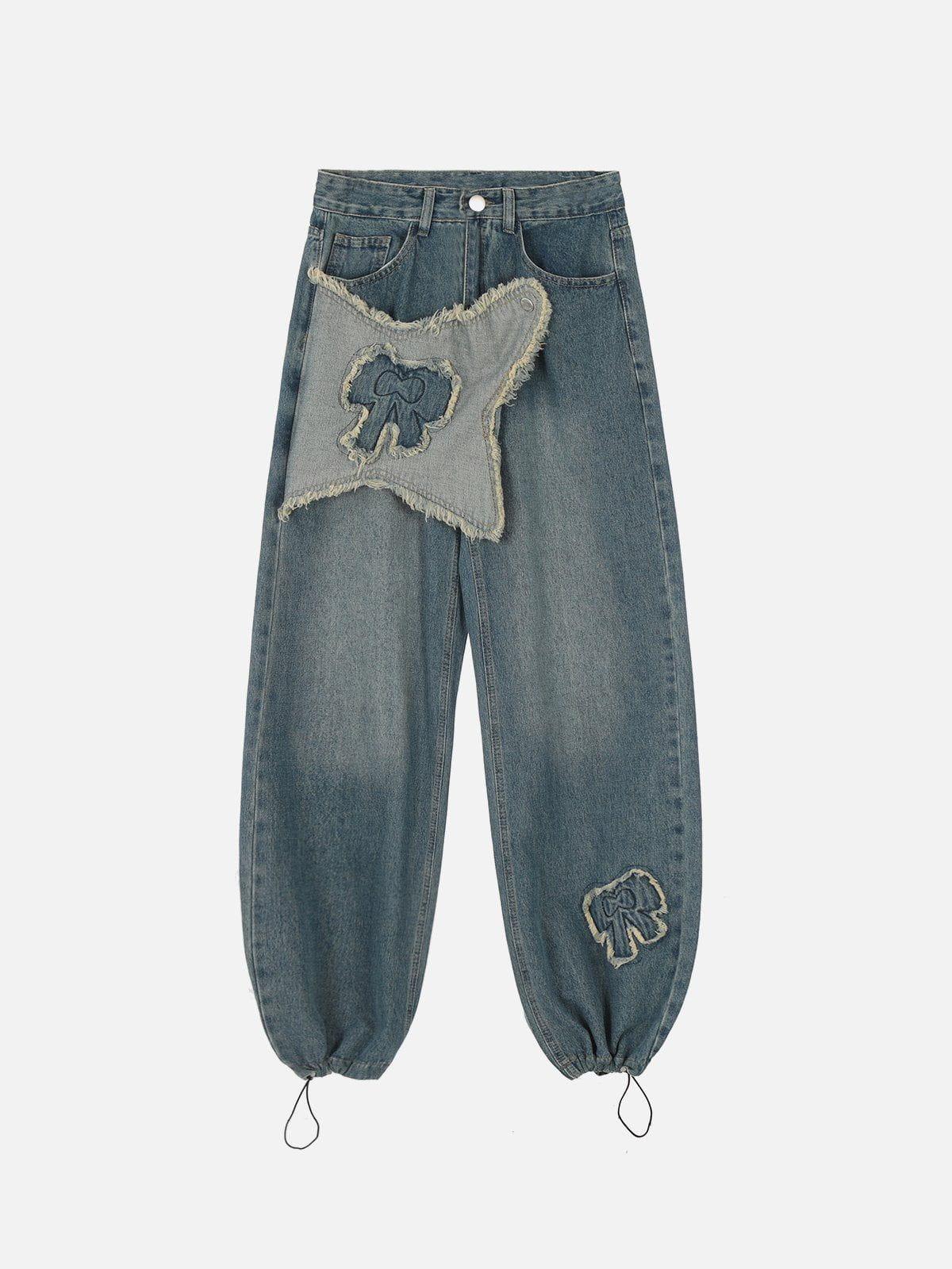 Fringe Bow Jeans