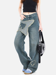 Fringe Bow Jeans