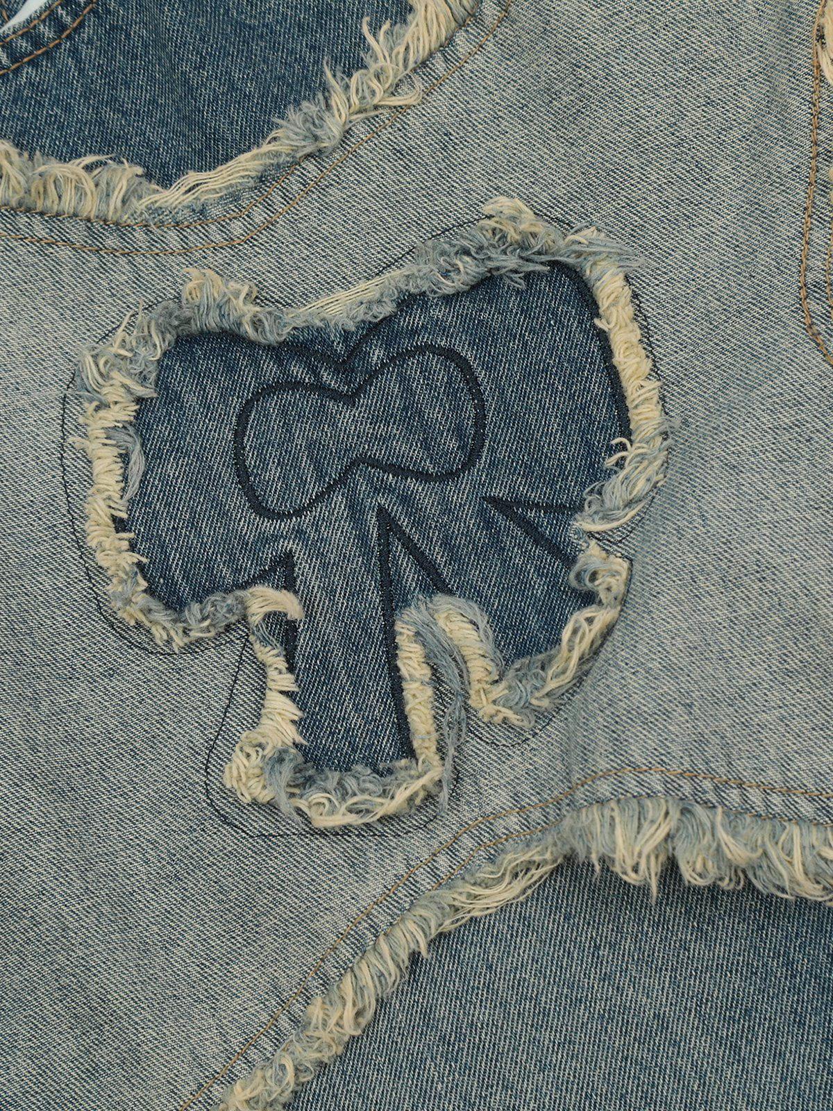 Fringe Bow Jeans