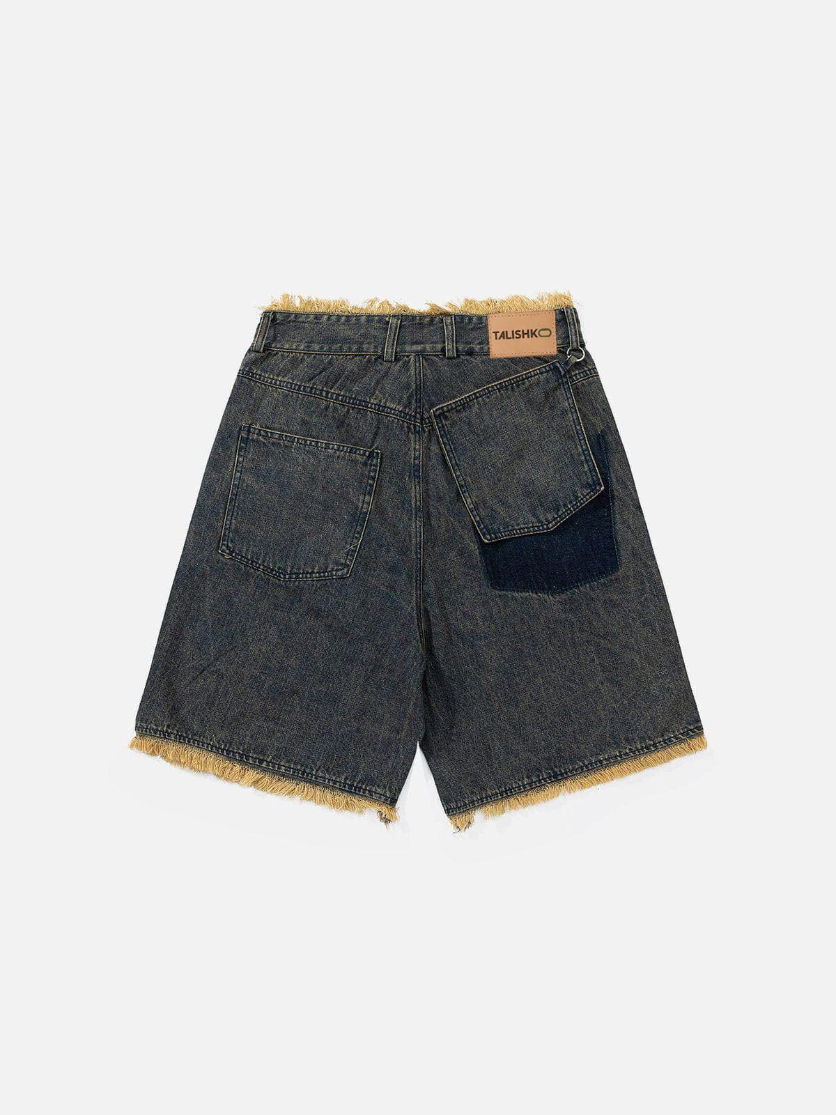 Fringe Denim Jorts