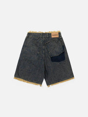 Fringe Denim Jorts