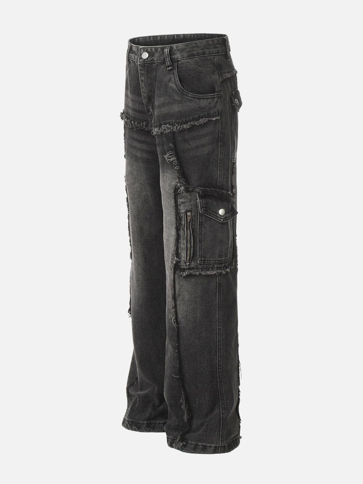 Fringe Multi Pocket Jeans