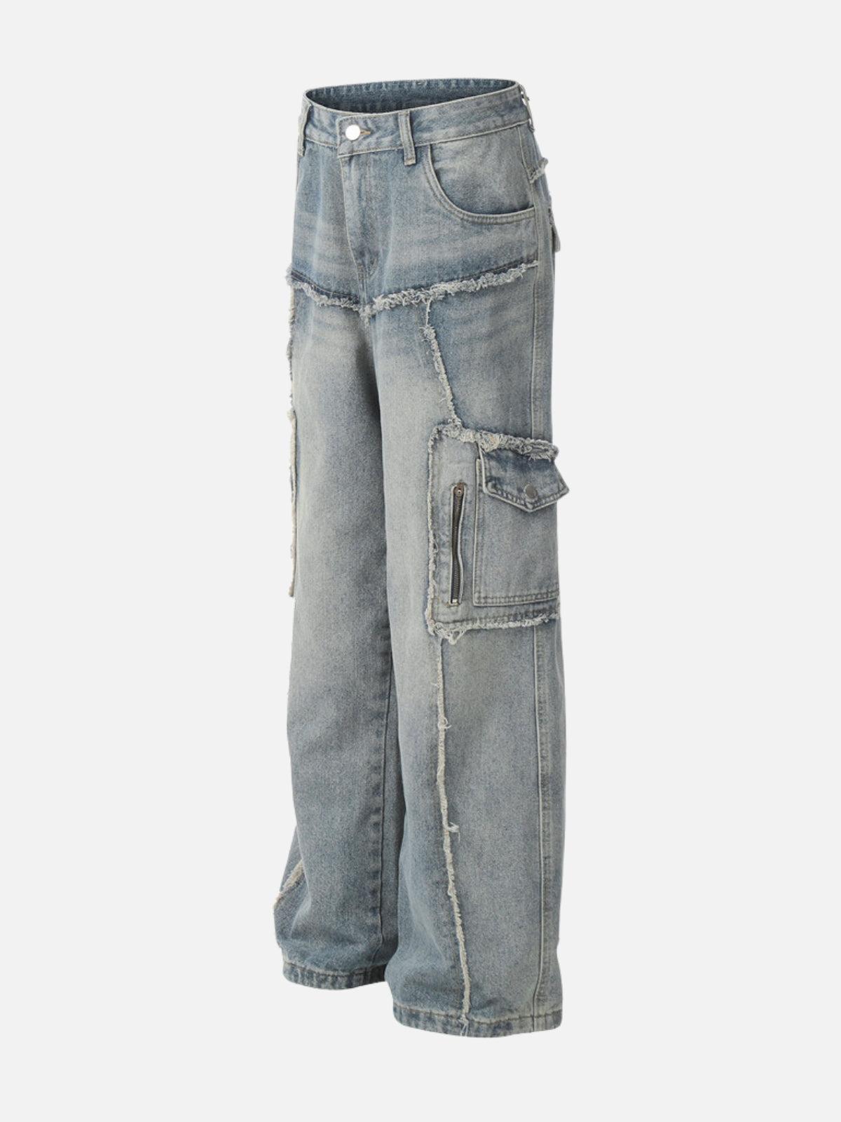 Fringe Multi Pocket Jeans