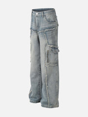 Fringe Multi Pocket Jeans