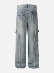 Fringe Multi Pocket Jeans