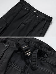 Fringe Multiple Pockets Jeans