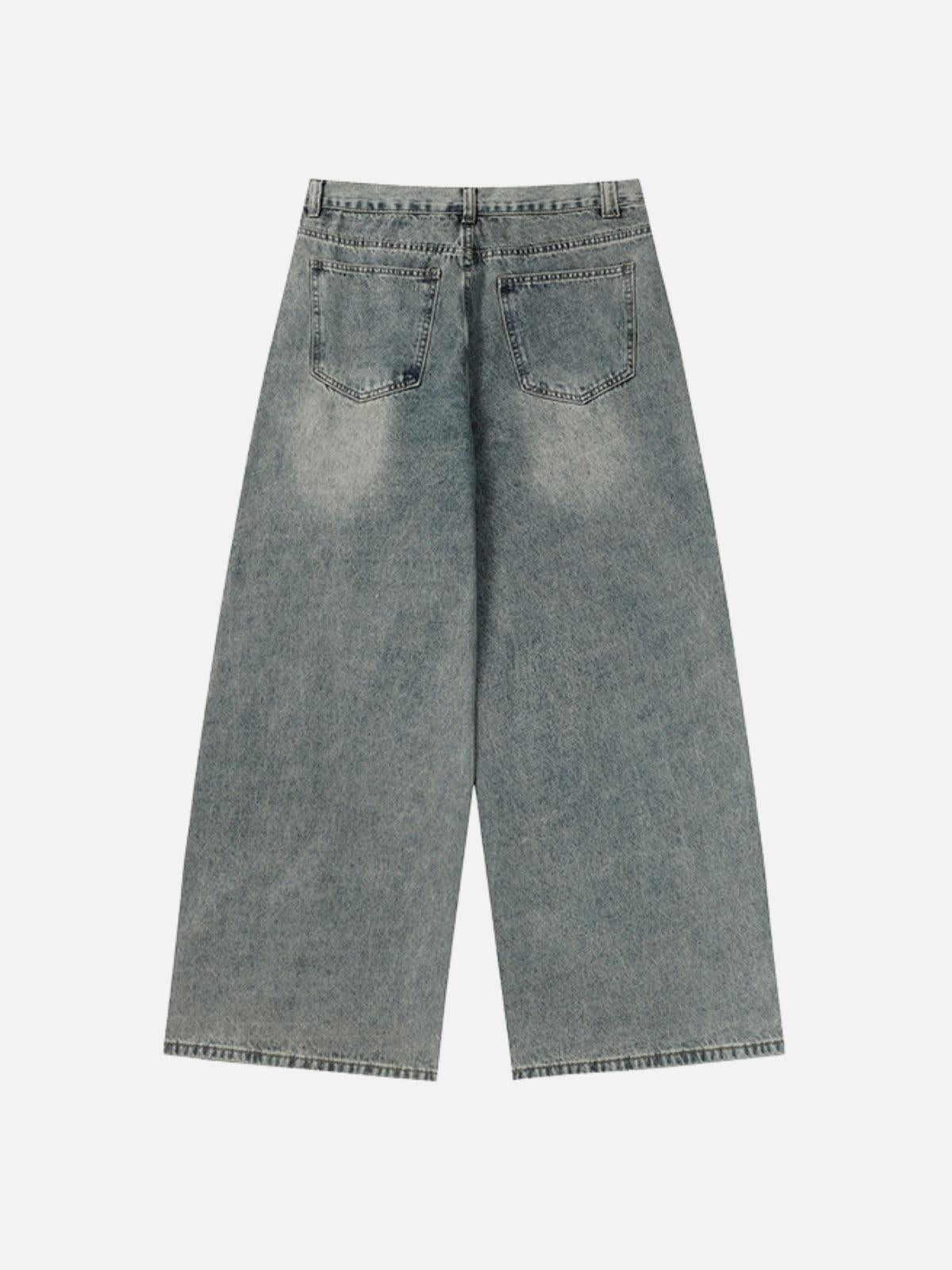 Fringe Patchwork Loose Jeans