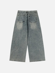 Fringe Patchwork Loose Jeans
