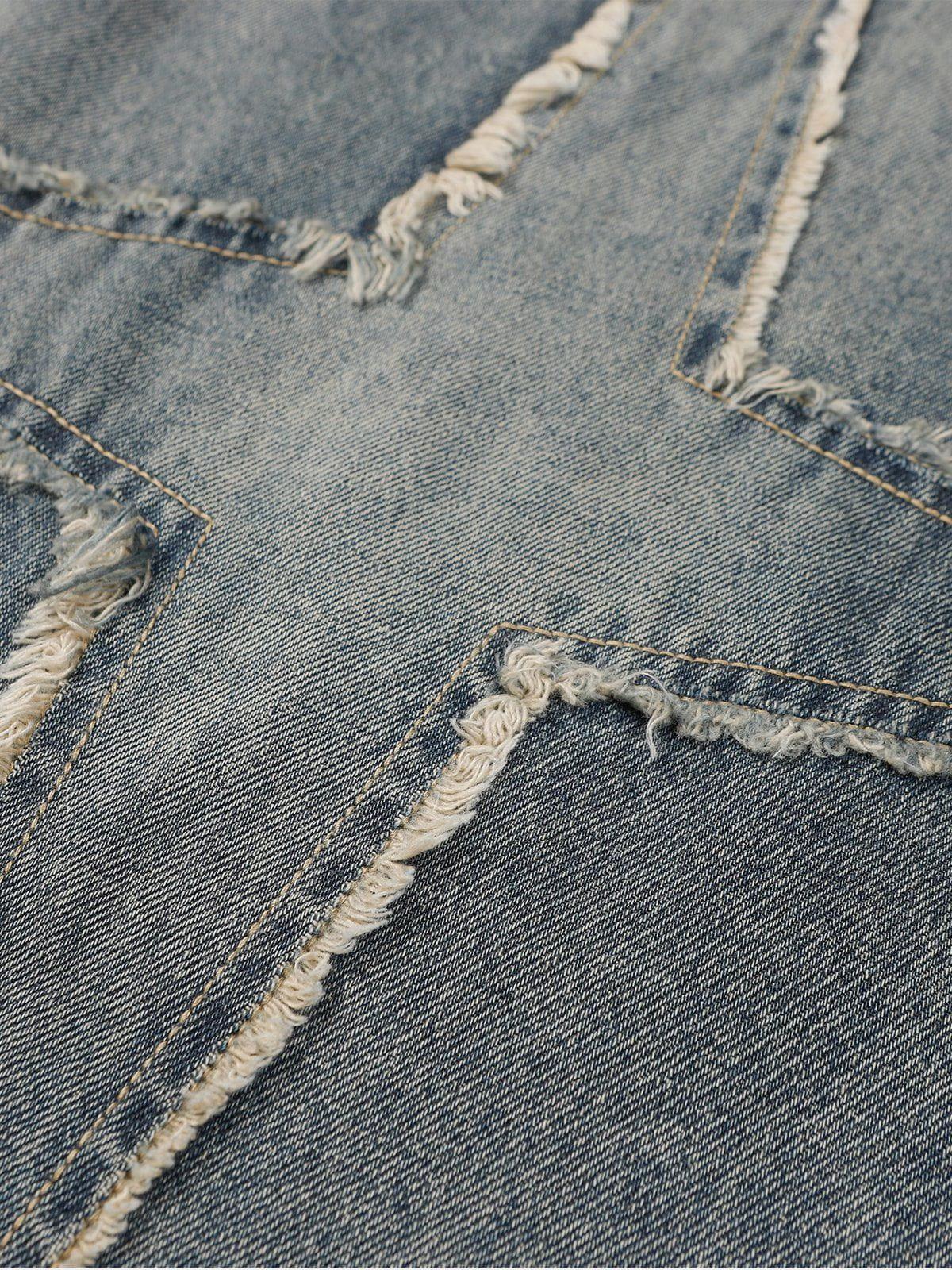 Fringe Star Loose Jeans