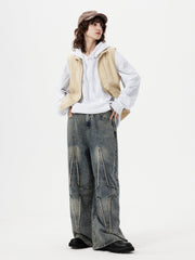 Fringe Star Loose Jeans