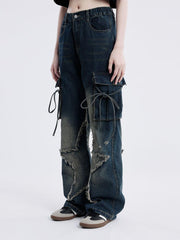Fringe Star Washed Jeans