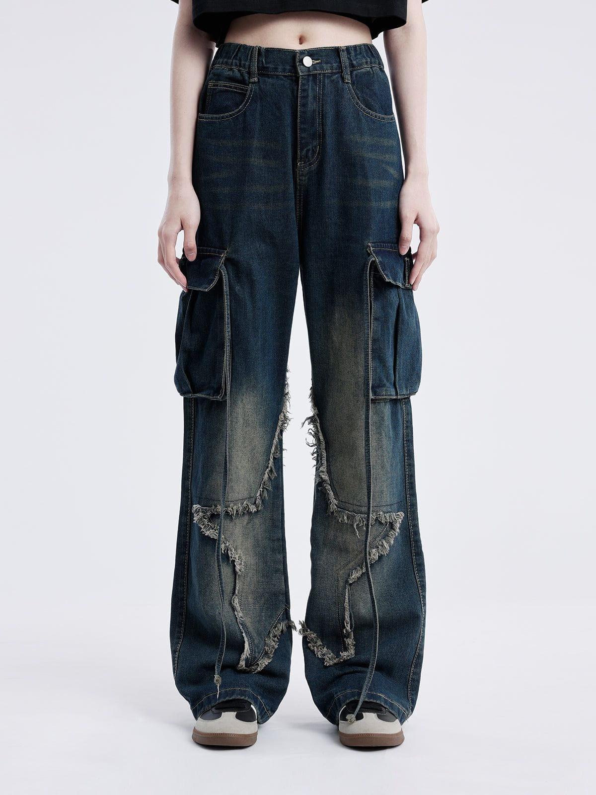 Fringe Star Washed Jeans
