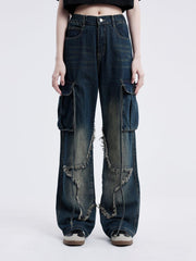 Fringe Star Washed Jeans