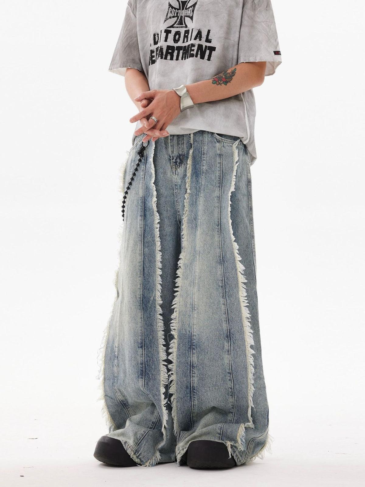 Fringe Washed Jeans