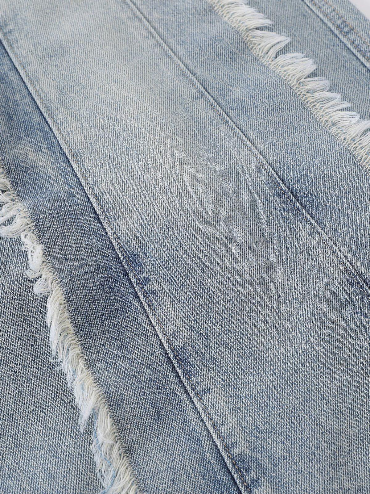 Fringe Washed Jeans