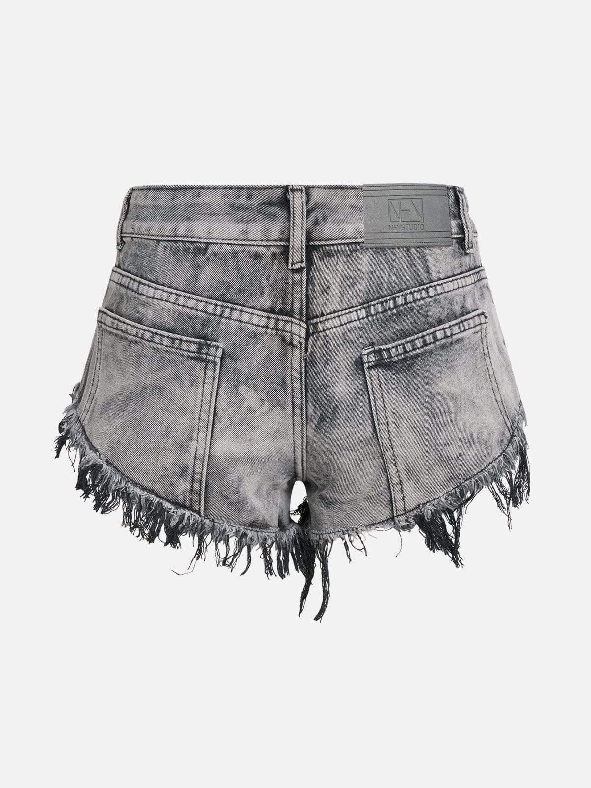 Fringe Washed Shorts
