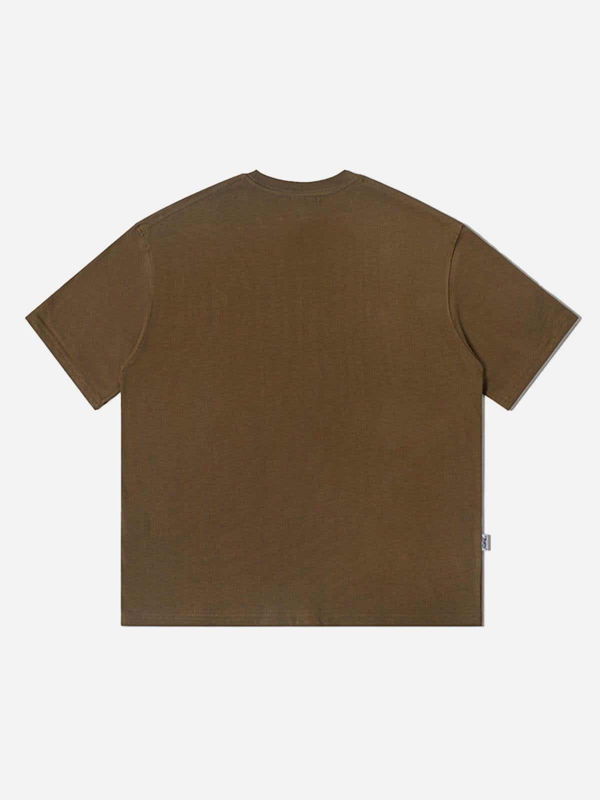 Fuzzy Graffiti Print Tee