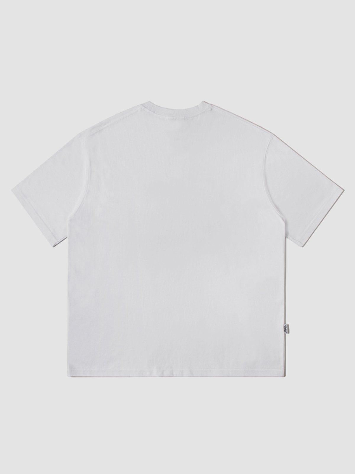 Fuzzy Graffiti Print Tee