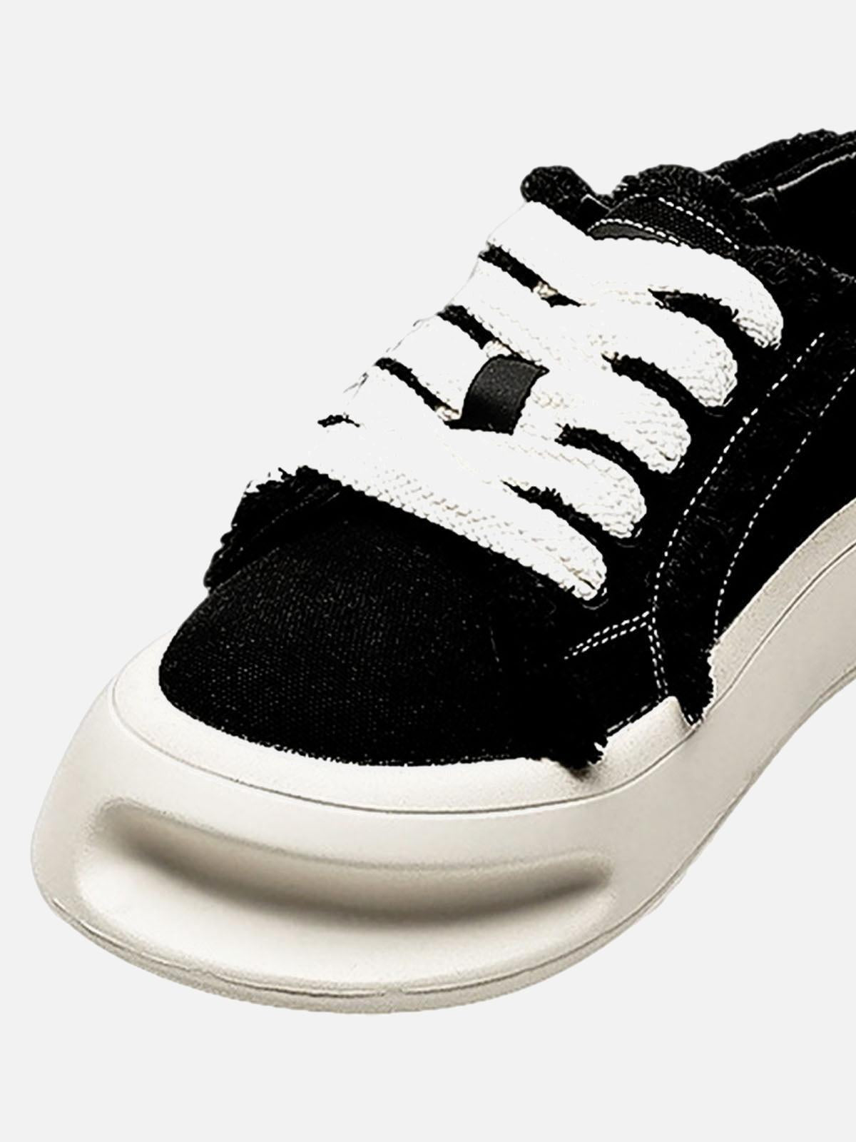 Fuzzy Trim Chunk Shoes