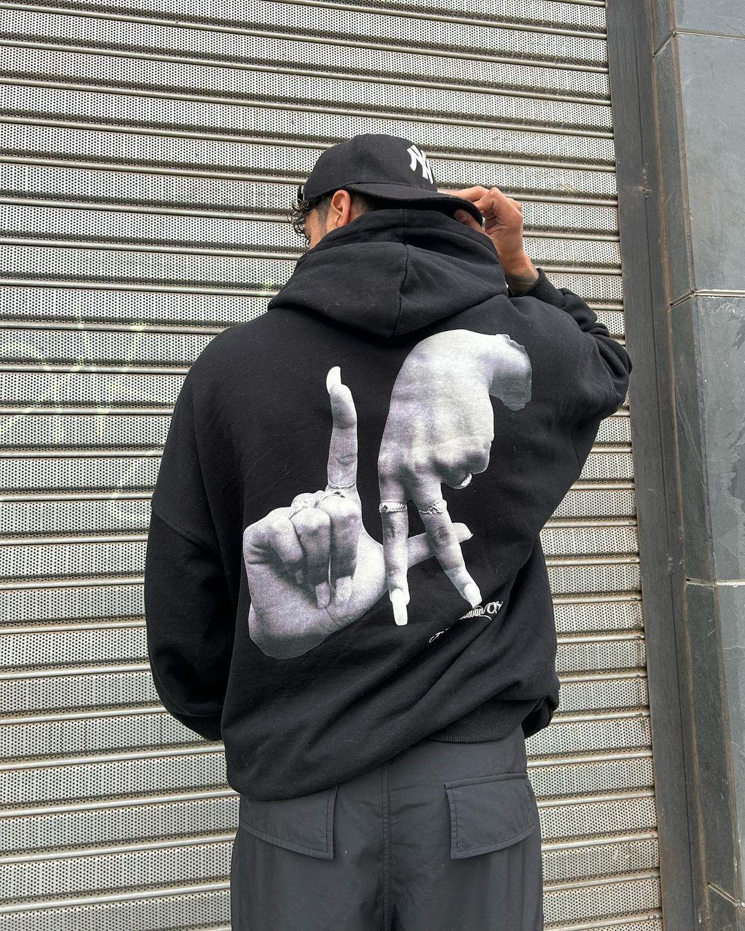Gesture Print Hoodie