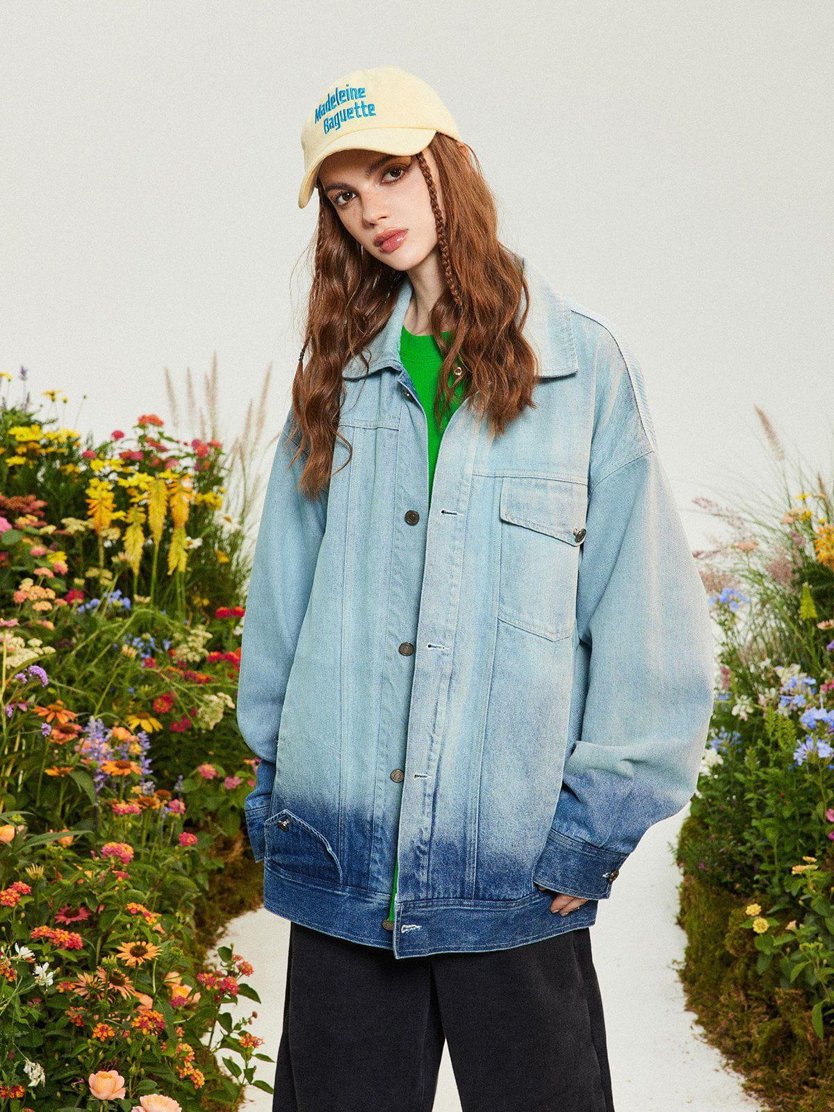 Gradient Denim Jacket