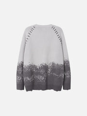 Gradient Dyed Embroidered Sweater
