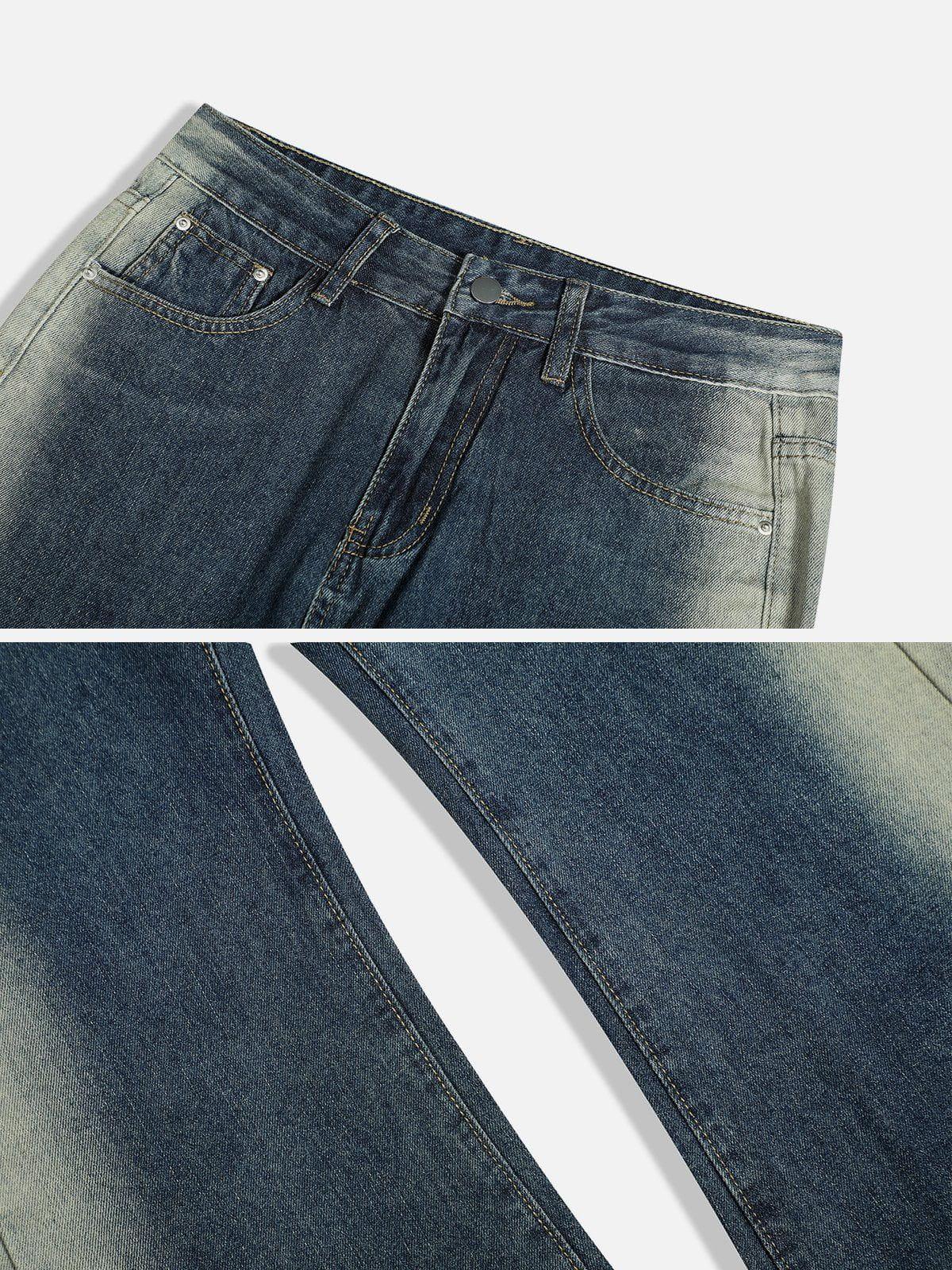 Gradient Patchwork Jeans