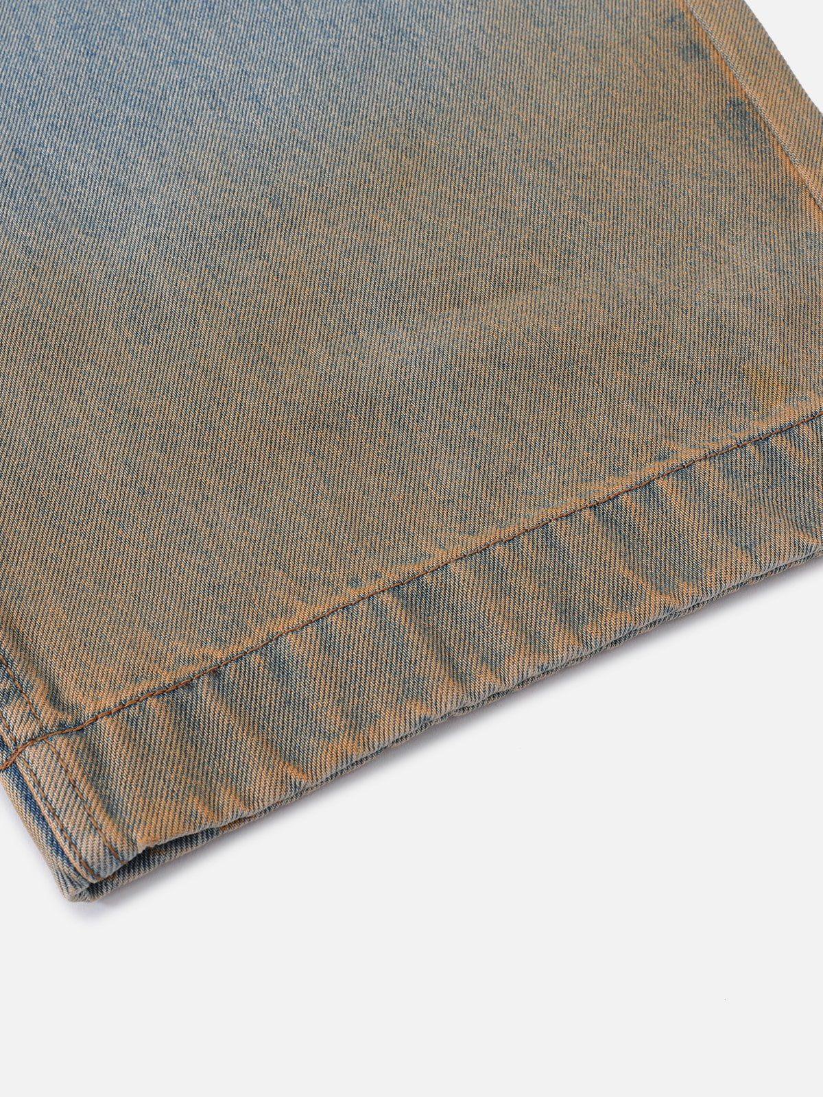 Gradient Washed Loose Jeans